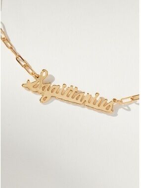 NWT Anthropologie Sagittarius Gold Necklace Adjustable NEW